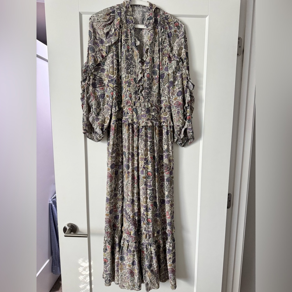 Zadig & Voltaire Floral Long Sleeve Maxi Dress
